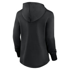 Colorado Rockies Women's Authentic Collection Pregame Performance Pullover Hoodie Black