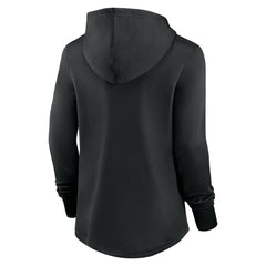 Miami Marlins Women's Authentic Collection Pregame Performance Pullover Hoodie Black