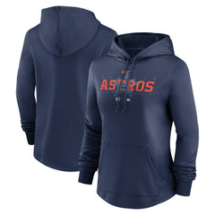 Houston Astros Women's Authentic Collection Pregame Performance Pullover Hoodie Navy