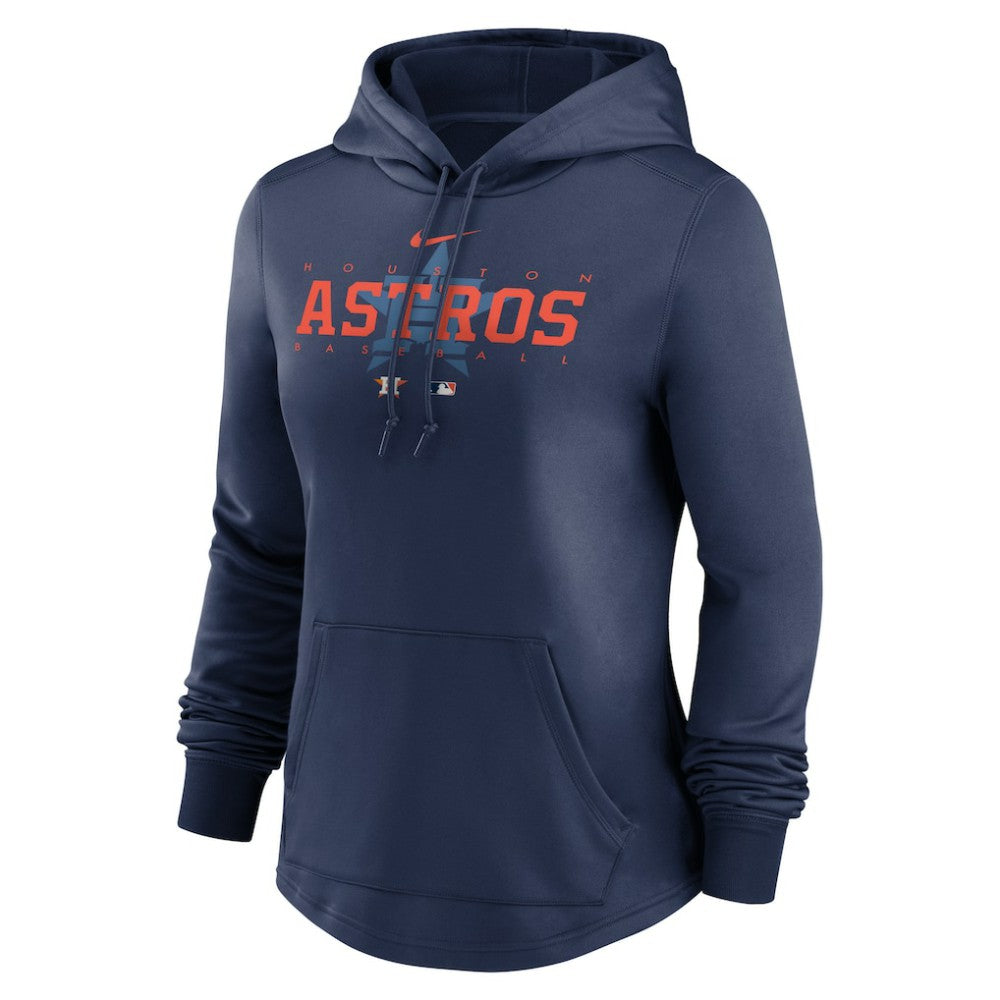 Houston Astros Women's Authentic Collection Pregame Performance Pullover Hoodie Navy