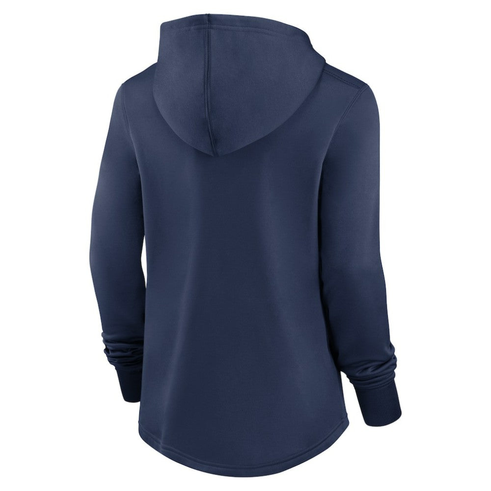 Tampa Bay Rays Women's Authentic Collection Pregame Performance Pullover Hoodie Navy