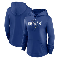 Kansas City Royals Women's Authentic Collection Pregame Performance Pullover Hoodie Royal