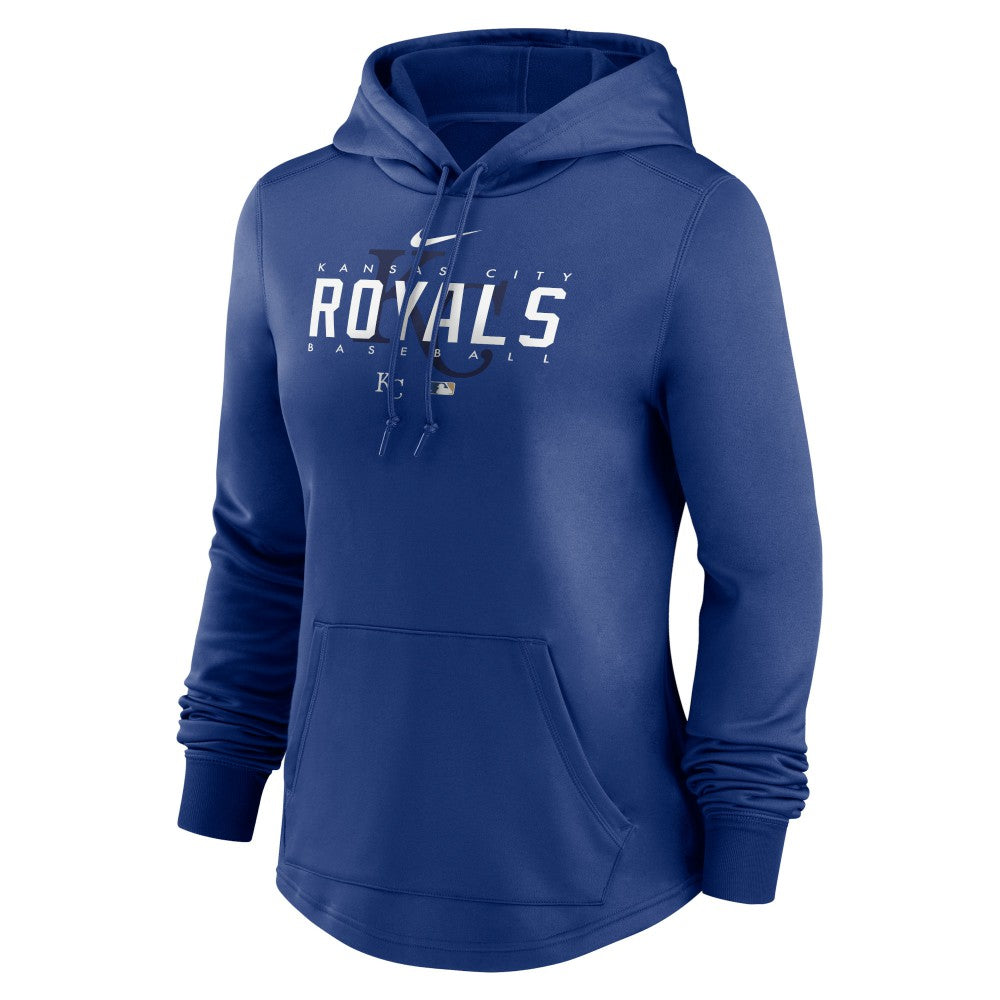 Kansas City Royals Women's Authentic Collection Pregame Performance Pullover Hoodie Royal