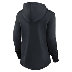 Cleveland Guardians Women's Authentic Collection Pregame Performance Pullover Hoodie Navy