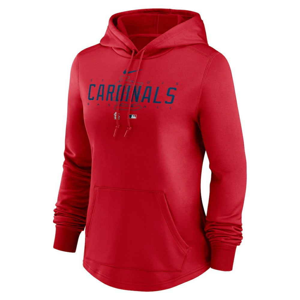 St. Louis Cardinals Women's Authentic Collection Pregame Performance Pullover Hoodie Red