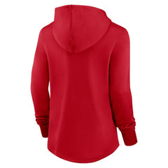 Washington Nationals Women's Authentic Collection Pregame Performance Pullover Hoodie Red