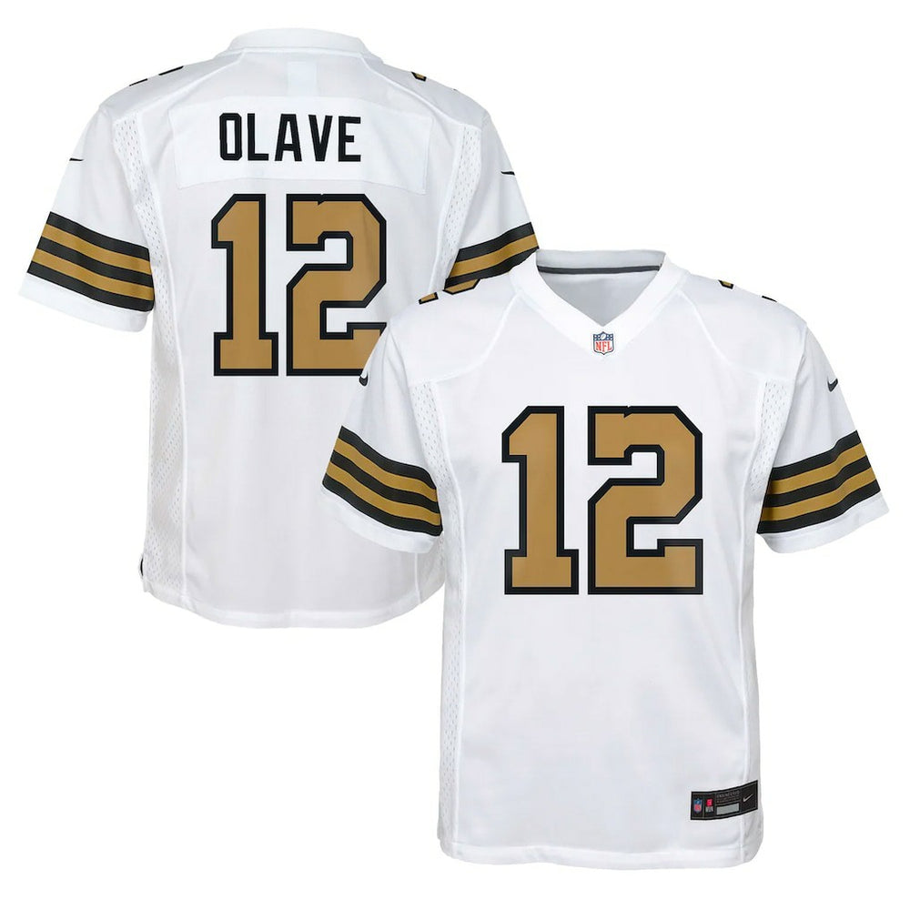 Chris Olave New Orleans Saints Youth Game Jersey - White cheap