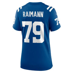 Bernhard Raimann Indianapolis Colts Women's Player Game Jersey - Royal for sale