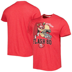 Jerry Rice San Francisco 49ers Homage Unisex Caricature Retired Player Tri-Blend T-Shirt - Scarlet for sale