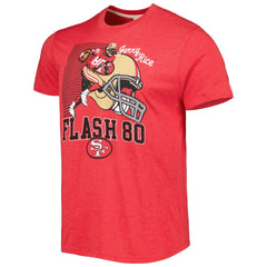 Jerry Rice San Francisco 49ers Homage Unisex Caricature Retired Player Tri-Blend T-Shirt - Scarlet for sale