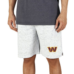 Washington Commanders Concepts Sport Logo Throttle Knit Jam Shorts - White/Charcoal outlet
