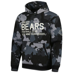 Chicago Bears The Wild Collective Camo Pullover Hoodie - Black online