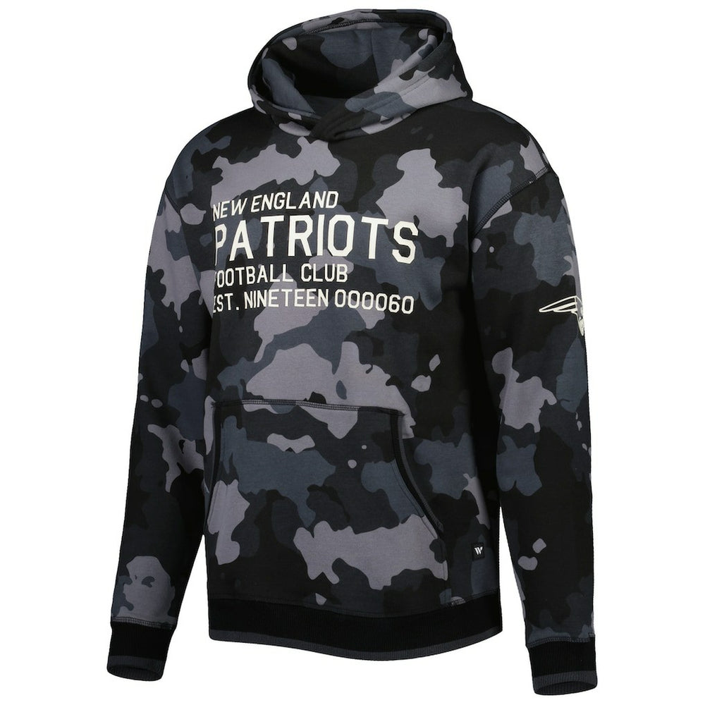 New England Patriots The Wild Collective Camo Pullover Hoodie - Black discount