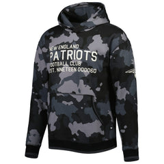 New England Patriots The Wild Collective Camo Pullover Hoodie - Black discount