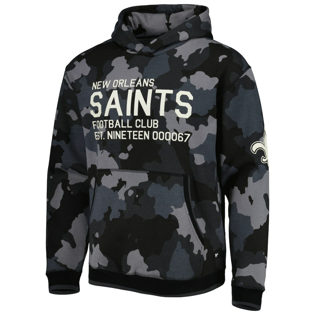 New Orleans Saints The Wild Collective Camo Pullover Hoodie - Black outlet