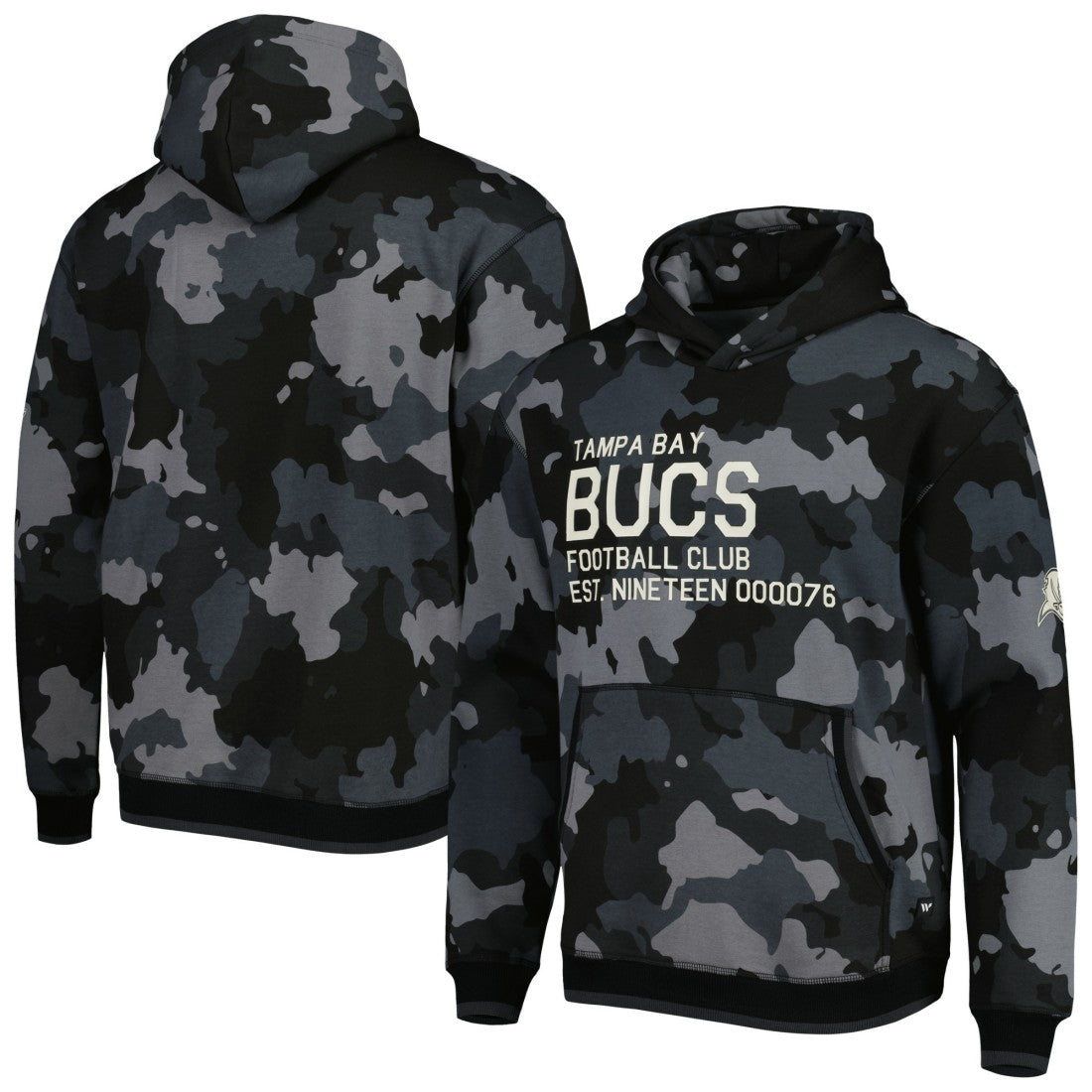 Tampa Bay Buccaneers The Wild Collective Camo Pullover Hoodie - Black outlet