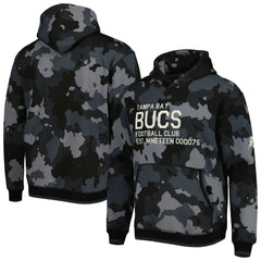 Tampa Bay Buccaneers The Wild Collective Camo Pullover Hoodie - Black outlet
