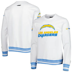 LA Chargers Pro Standard White Mash Up Pullover Sweatshirt online