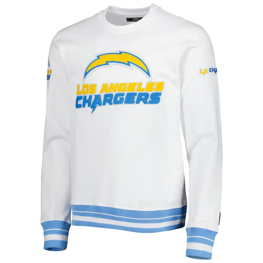 LA Chargers Pro Standard White Mash Up Pullover Sweatshirt online