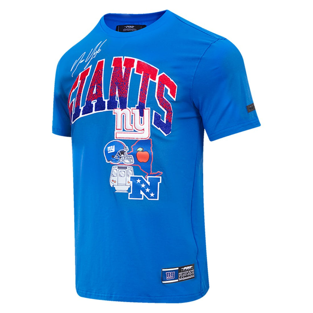 New York Giants Pro Standard Super Bowl XLVI Patch Hometown Collection T-Shirt - Royal discount