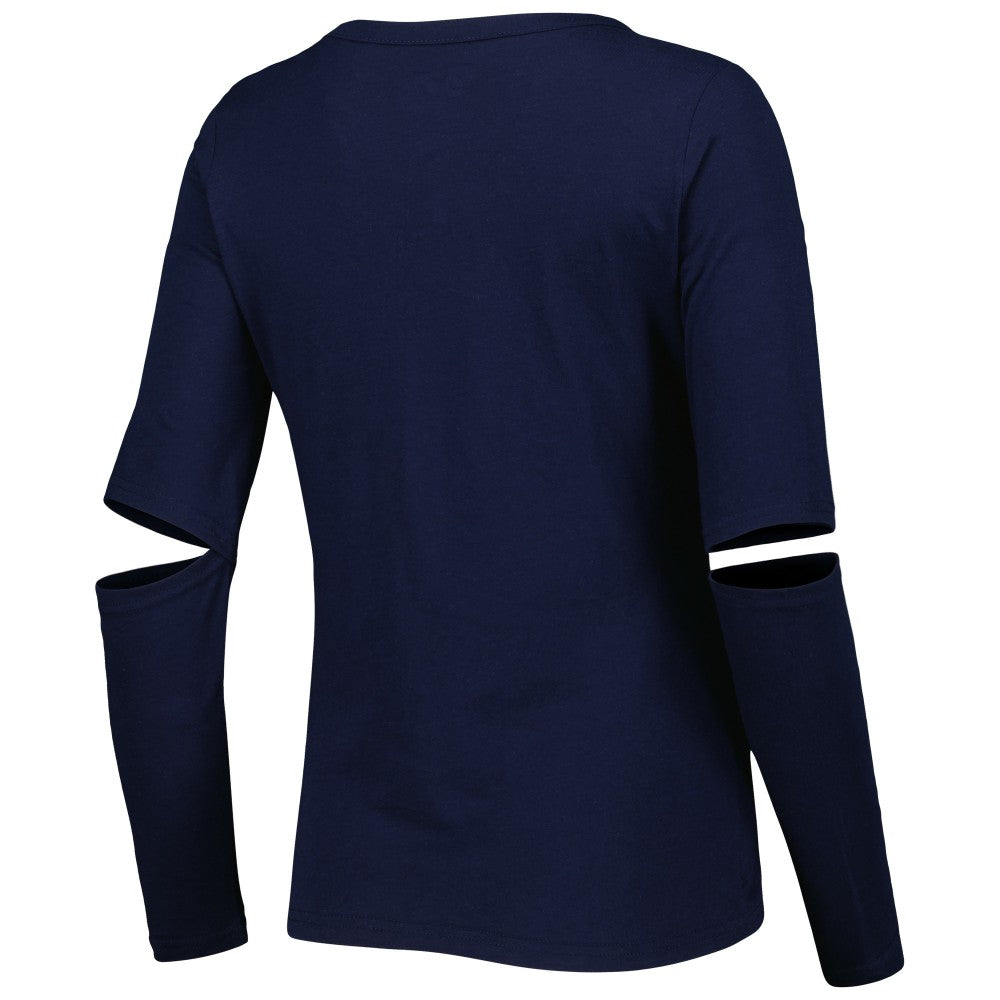 Milwaukee Brewers Touch Women's Formation Long Sleeve T-Shirt Navy