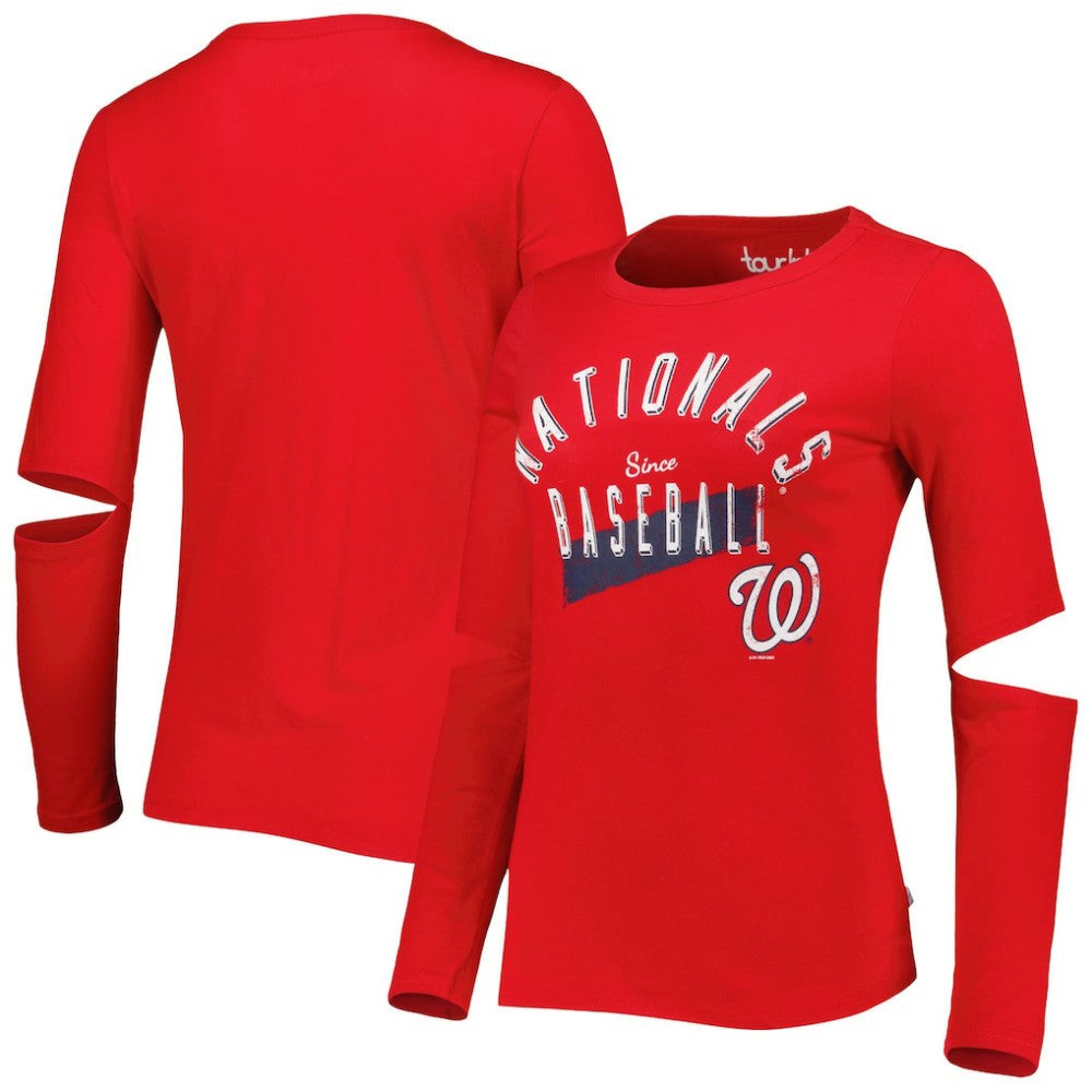 Washington Nationals Touch Women's Formation Long Sleeve T-Shirt Red