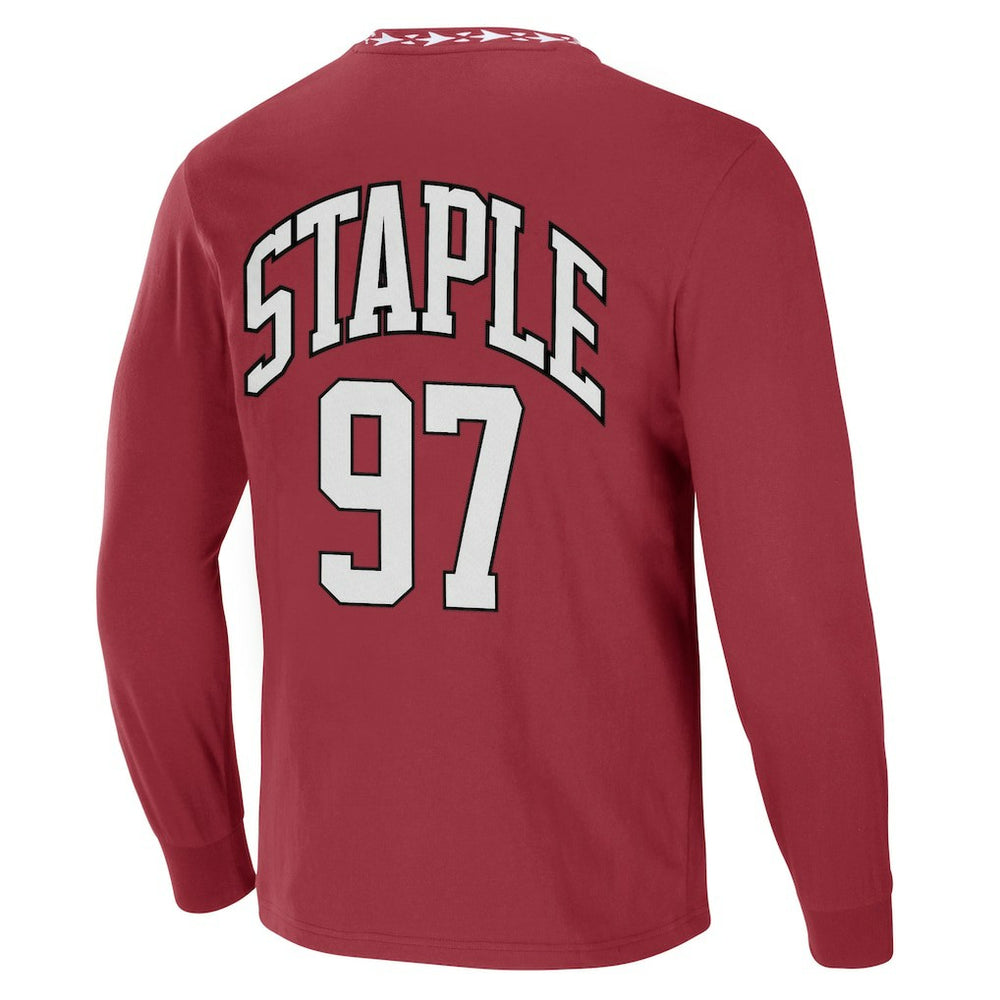 Arizona Cardinals NFL x Staple Core Team Long Sleeve T-Shirt - Red on sale