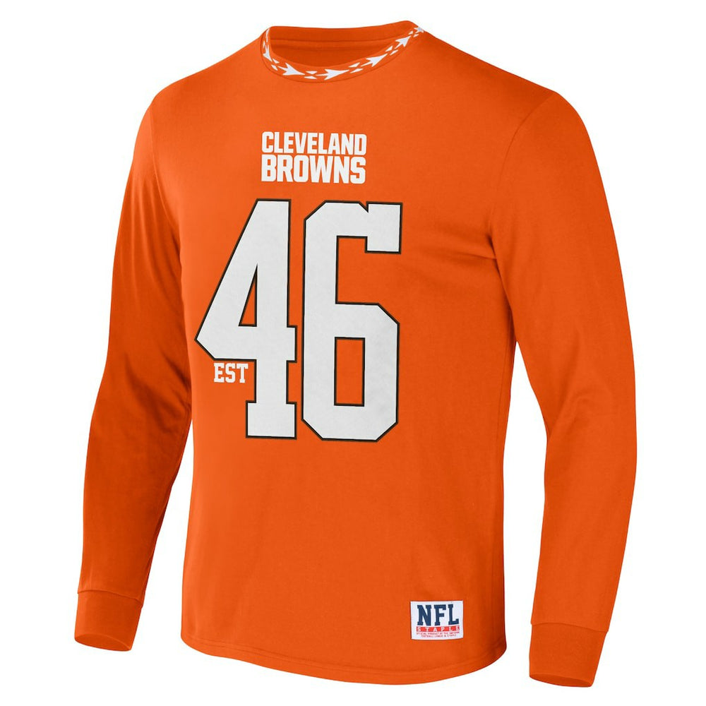 Cleveland Browns NFL x Staple Core Team Long Sleeve T-Shirt - Orange outlet