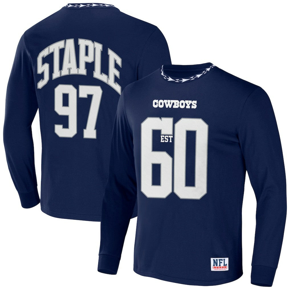 Dallas Cowboys NFL x Staple Core Team Long Sleeve T-Shirt - Navy online