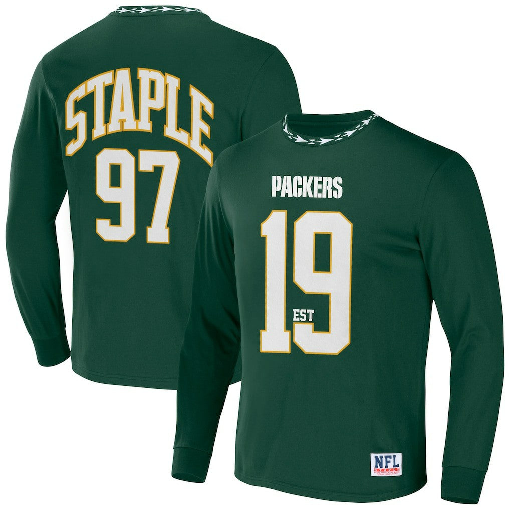 Green Bay Packers NFL x Staple Core Team Long Sleeve T-Shirt - Hunter Green sale