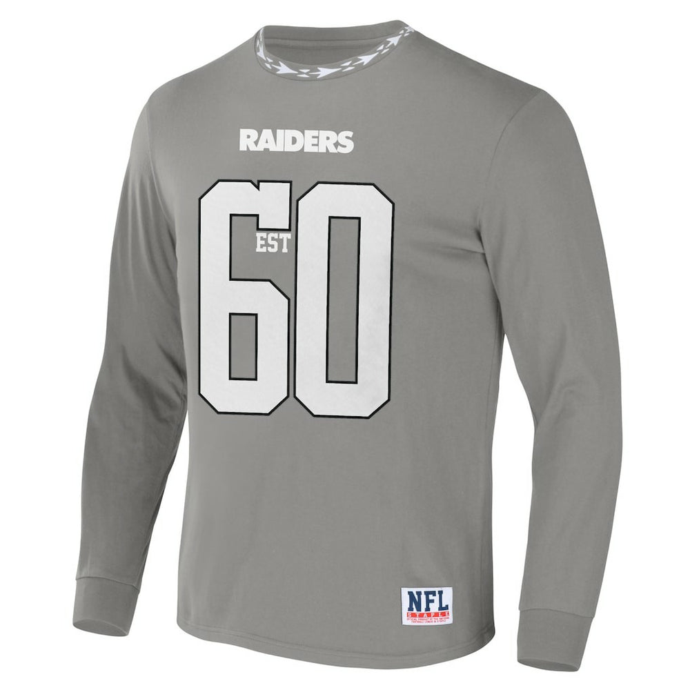 Las Vegas Raiders NFL x Staple Core Team Long Sleeve T-Shirt - Gray on sale