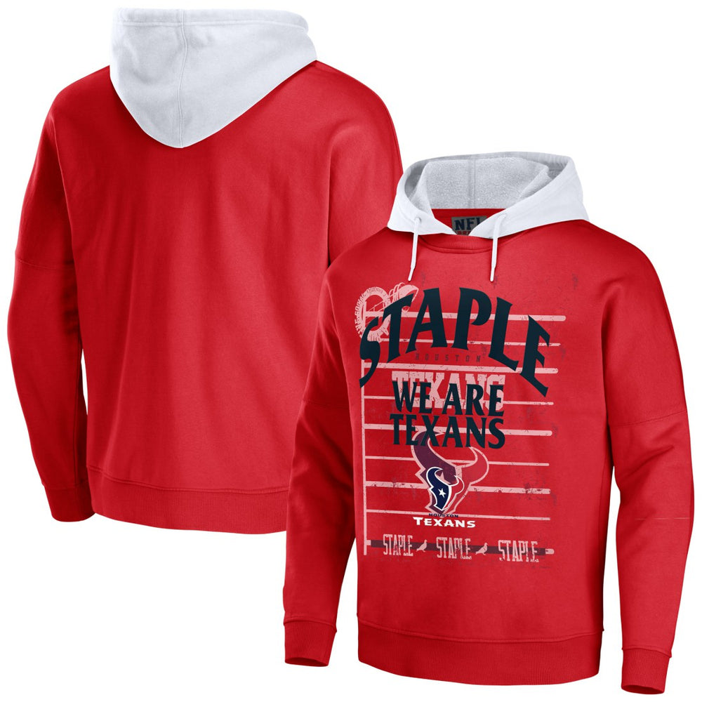 Houston Texans NFL x Staple Throwback Vintage Wash Pullover Hoodie - Navy discount