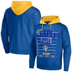 Los Angeles Rams NFL x Staple Throwback Vintage Wash Pullover Hoodie - Navy for sale