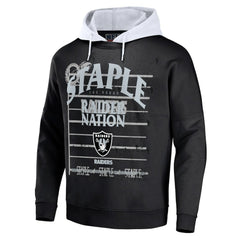 Las Vegas Raiders NFL x Staple Throwback Vintage Wash Pullover Hoodie - Black outlet
