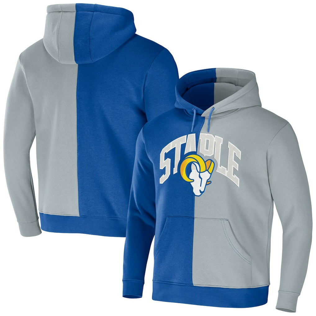 Los Angeles Rams NFL x Staple Split Logo Pullover Hoodie - Royal discount
