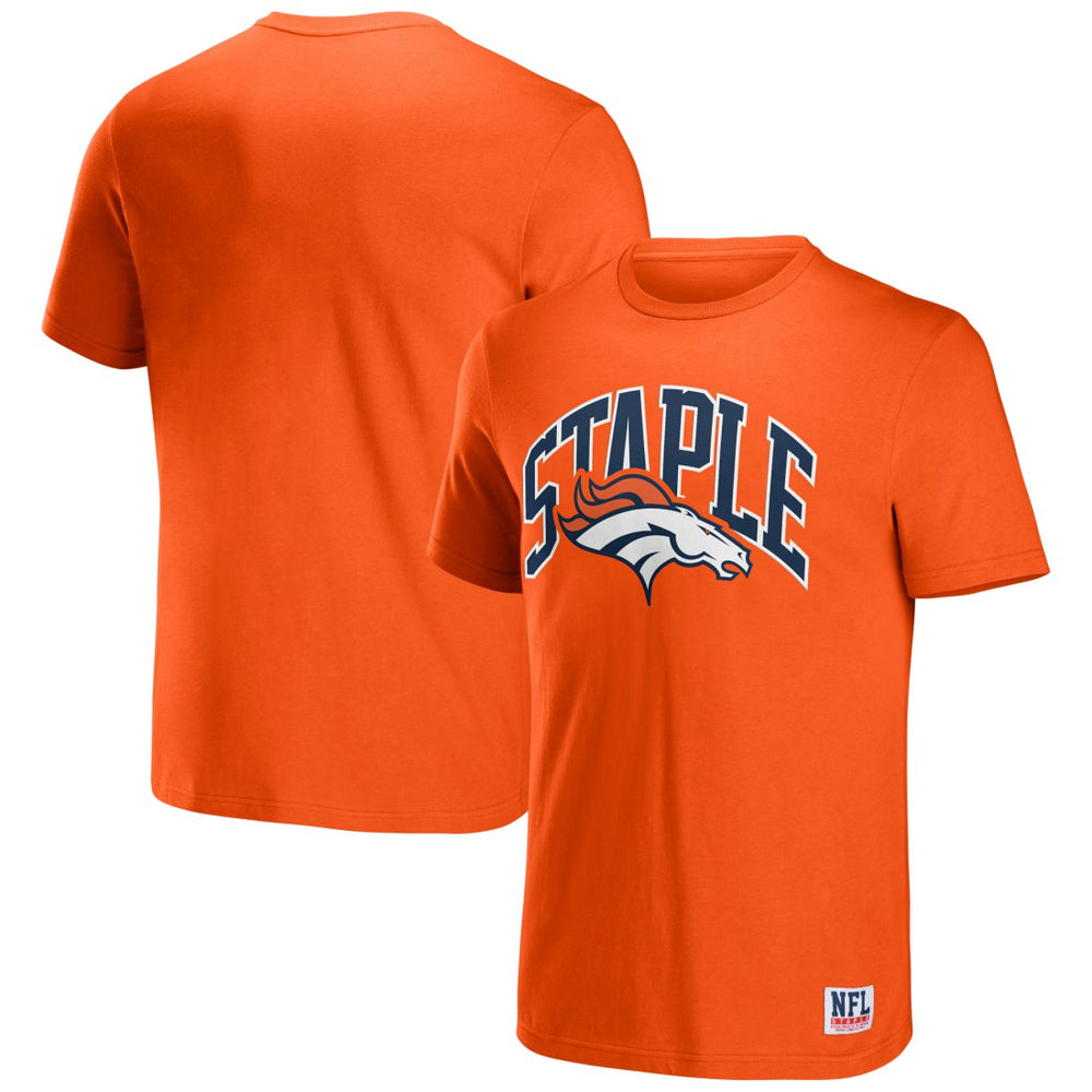 Denver Broncos NFL x Staple Logo Lockup T-Shirt - Orange cheap