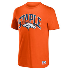 Denver Broncos NFL x Staple Logo Lockup T-Shirt - Orange cheap