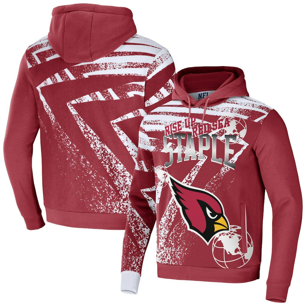 Arizona Cardinals NFL x Staple All Over Print Pullover Hoodie - Cardinal on sale