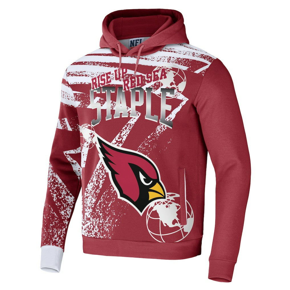 Arizona Cardinals NFL x Staple All Over Print Pullover Hoodie - Cardinal on sale