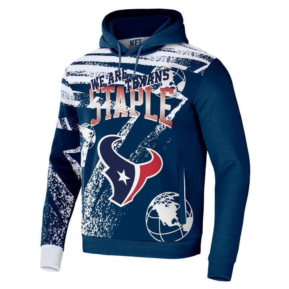 Houston Texans NFL x Staple All Over Print Pullover Hoodie - Navy cheap
