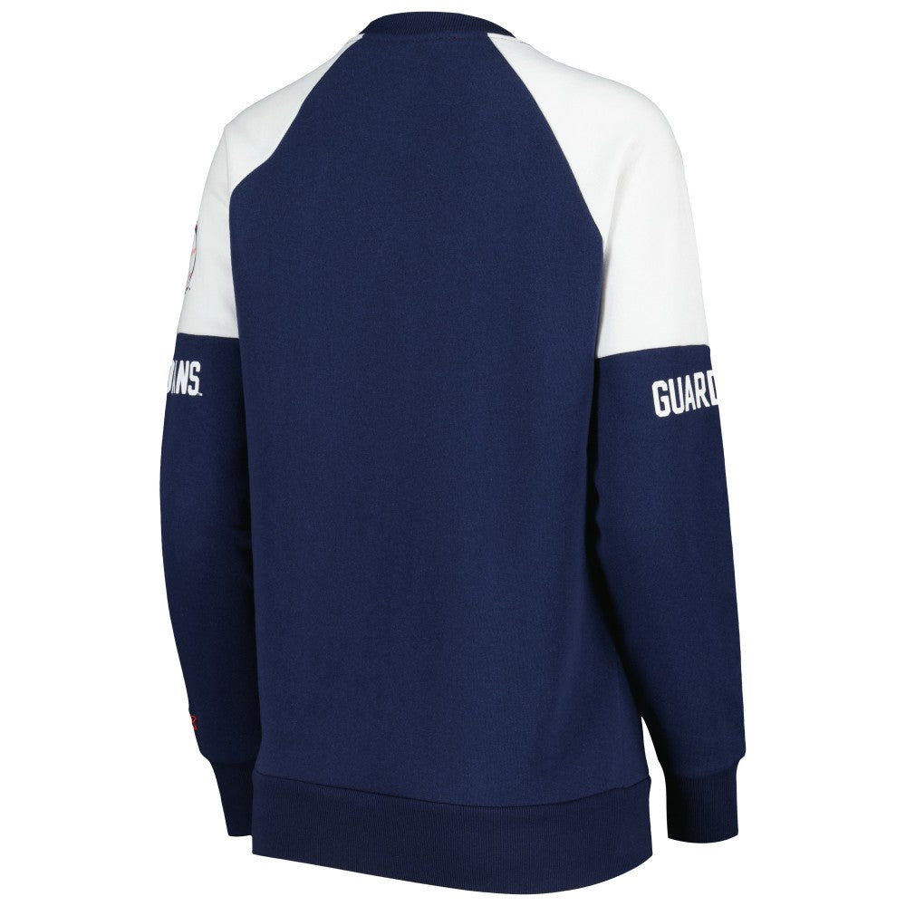 Cleveland Guardians Starter Women's Baseline Raglan Pullover Sweatshirt Navy/Red