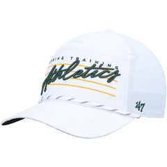 Athletics Downburst Hitch Snapback Hat White