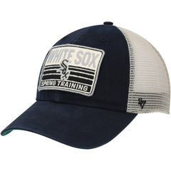 Chicago White Sox Four Stroke Clean Up Trucker Snapback Hat Black/Tan