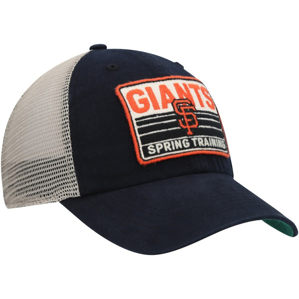 San Francisco Giants Four Stroke Clean Up Trucker Snapback Hat Black/Tan