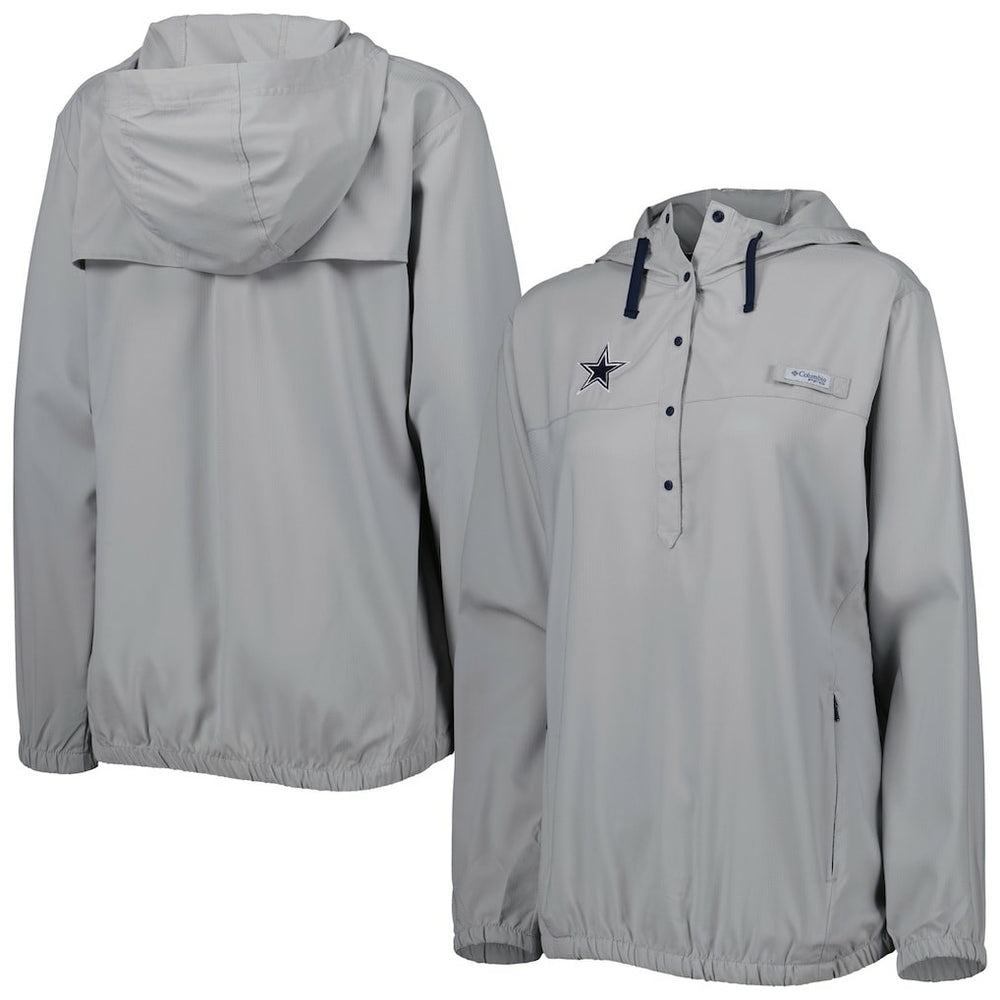 Dallas Cowboys Women's Tamiami Omni-Shade Pullover Hoodie - Gray discount