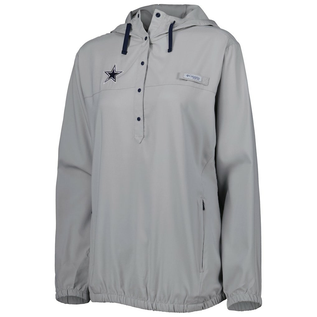 Dallas Cowboys Women's Tamiami Omni-Shade Pullover Hoodie - Gray discount