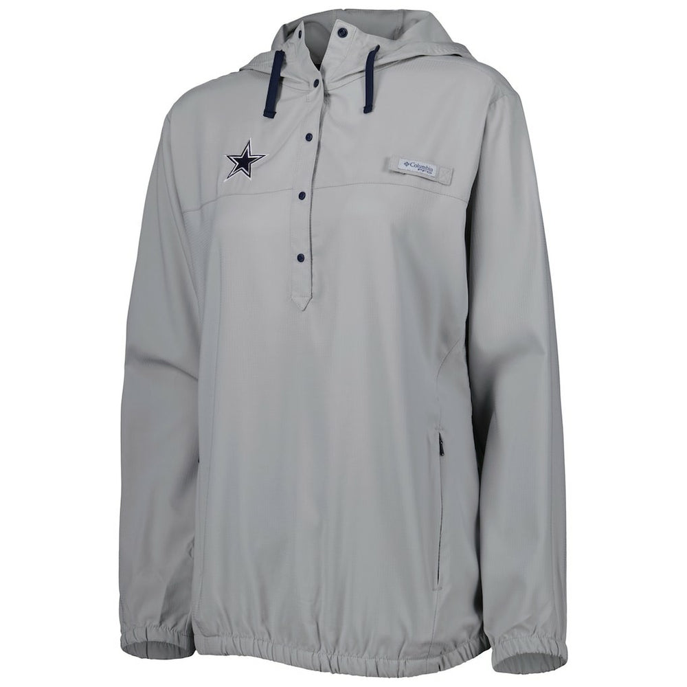 Dallas Cowboys Women's Tamiami Omni-Shade Pullover Hoodie - Gray discount