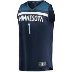 Anthony Edwards Minnesota Timberwolves 2021/22 Fast Break Replica Jersey - Icon Edition - Navy for sale
