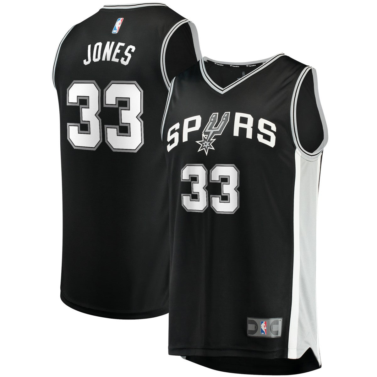 Tre Jones San Antonio Spurs Fast Break Replica Jersey - Icon Edition - Black on sale