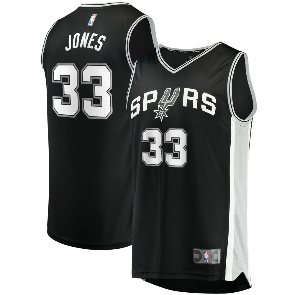 Tre Jones San Antonio Spurs Fast Break Replica Jersey - Icon Edition - Black on sale